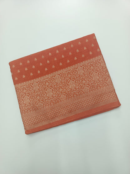 SEMI SOFT BANARASI CREPE SAREE