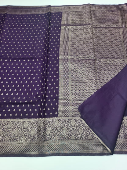 SEMI SOFT BANARASI CREPE SAREE