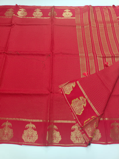 FANCY SEMI CREPE SILK SAREE