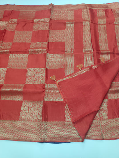FANCY SATIN CREPE SILK SAREE
