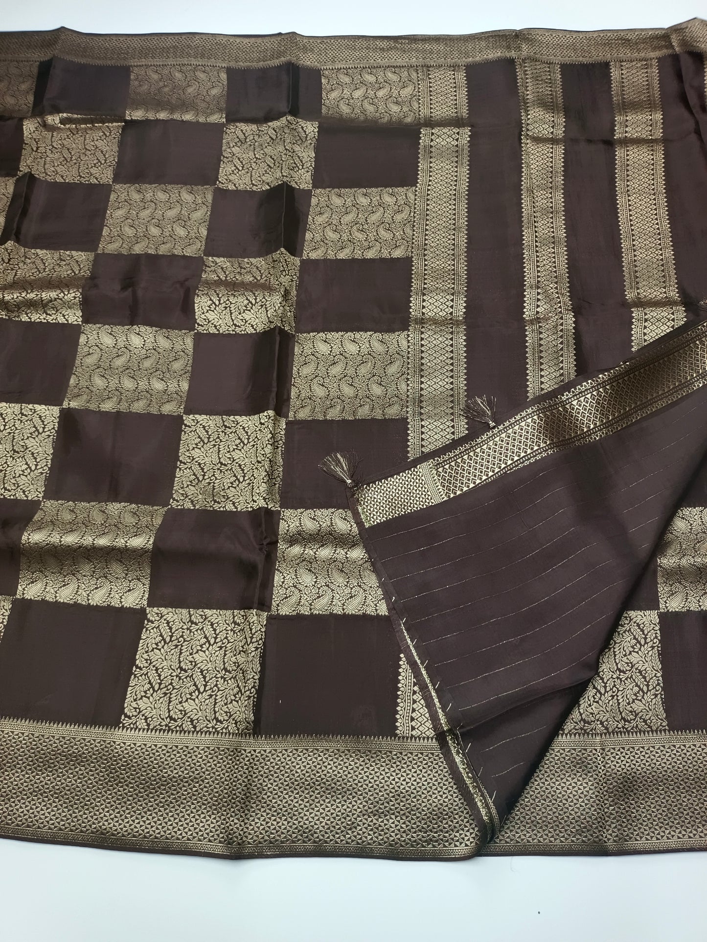FANCY SATIN CREPE SILK SAREE