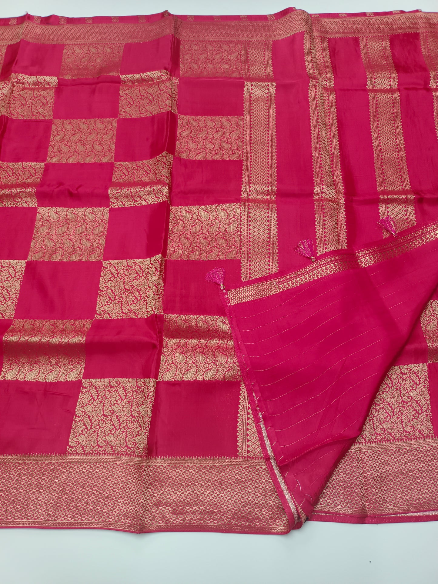 FANCY SATIN CREPE SILK SAREE