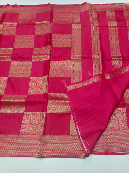 FANCY SATIN CREPE SILK SAREE