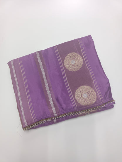 FANCY SATIN CREPE SILK SAREE