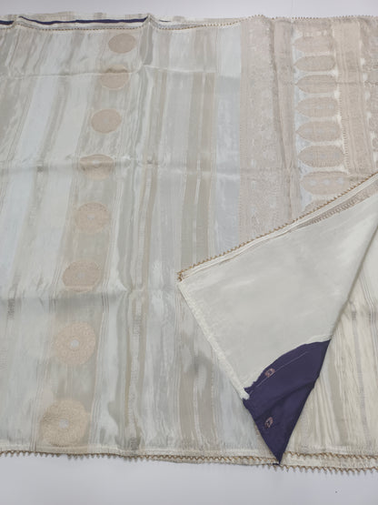 FANCY SATIN CREPE SILK SAREE