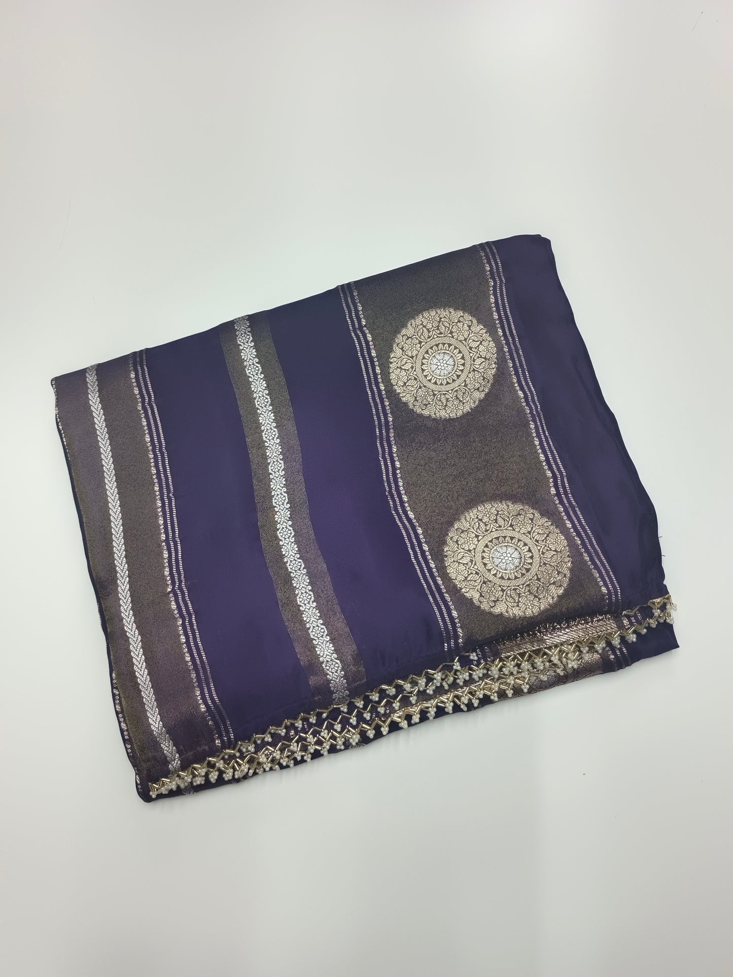 FANCY SATIN CREPE SILK SAREE