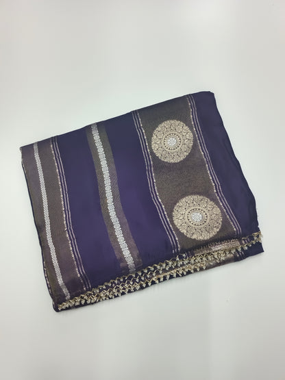 FANCY SATIN CREPE SILK SAREE