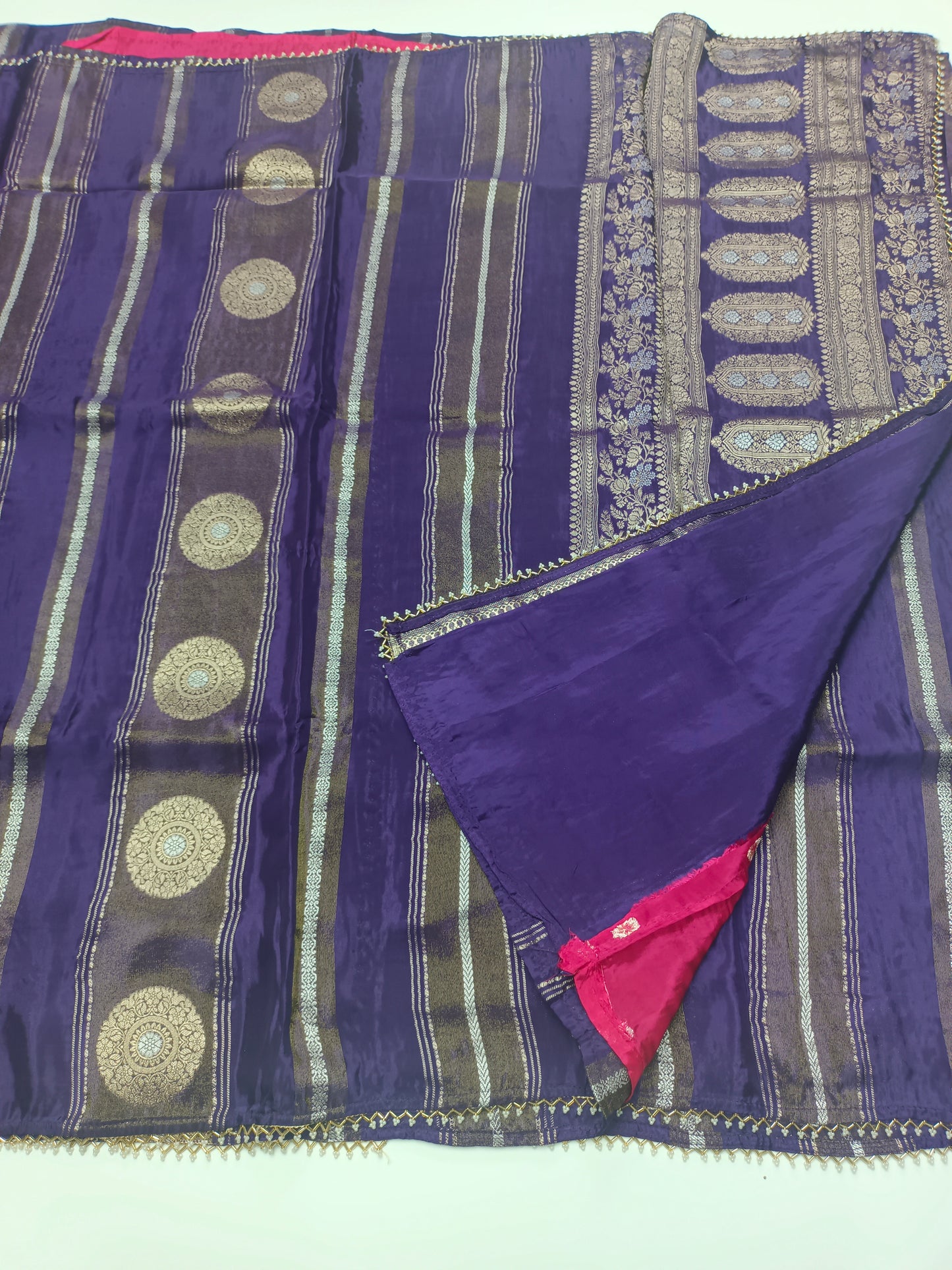 FANCY SATIN CREPE SILK SAREE