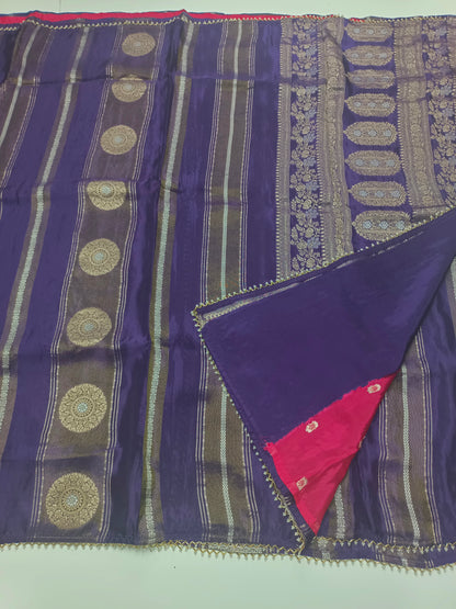 FANCY SATIN CREPE SILK SAREE