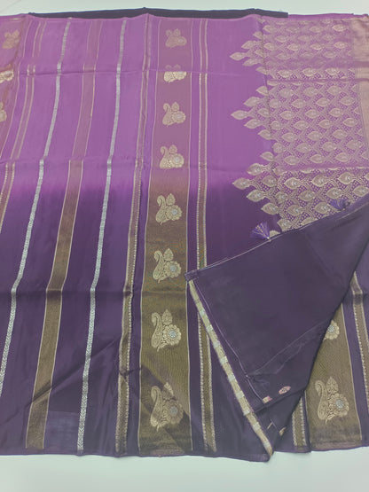2D FANCY SATIN CREPE SILK SAREE