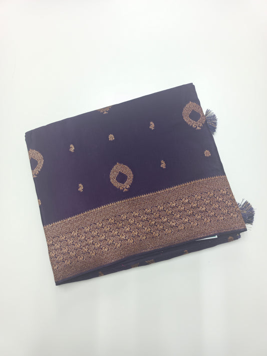 FANCY SEMI CREPE SILK SAREE