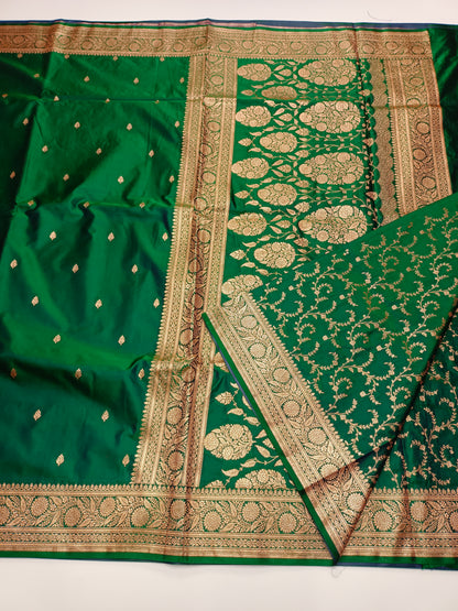 FANCY SATIN BANARASI SAREE (SPECIAL 30% DISCOUNT)