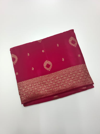 FANCY SEMI CREPE SILK SAREE