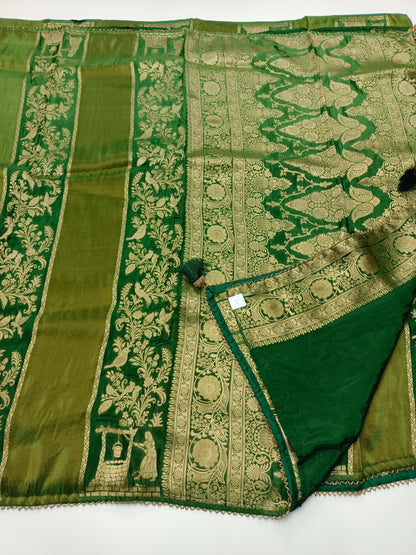 FANCY SEMI DOLA SILK SAREE (SPECIAL 30% DISCOUNT)