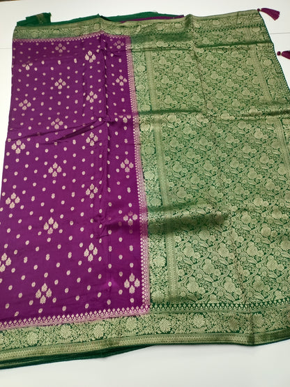 FANCY SEMI DOLA SILK SAREE (SPECIAL 30% DISCOUNT)