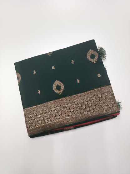 FANCY SEMI CREPE SILK SAREE