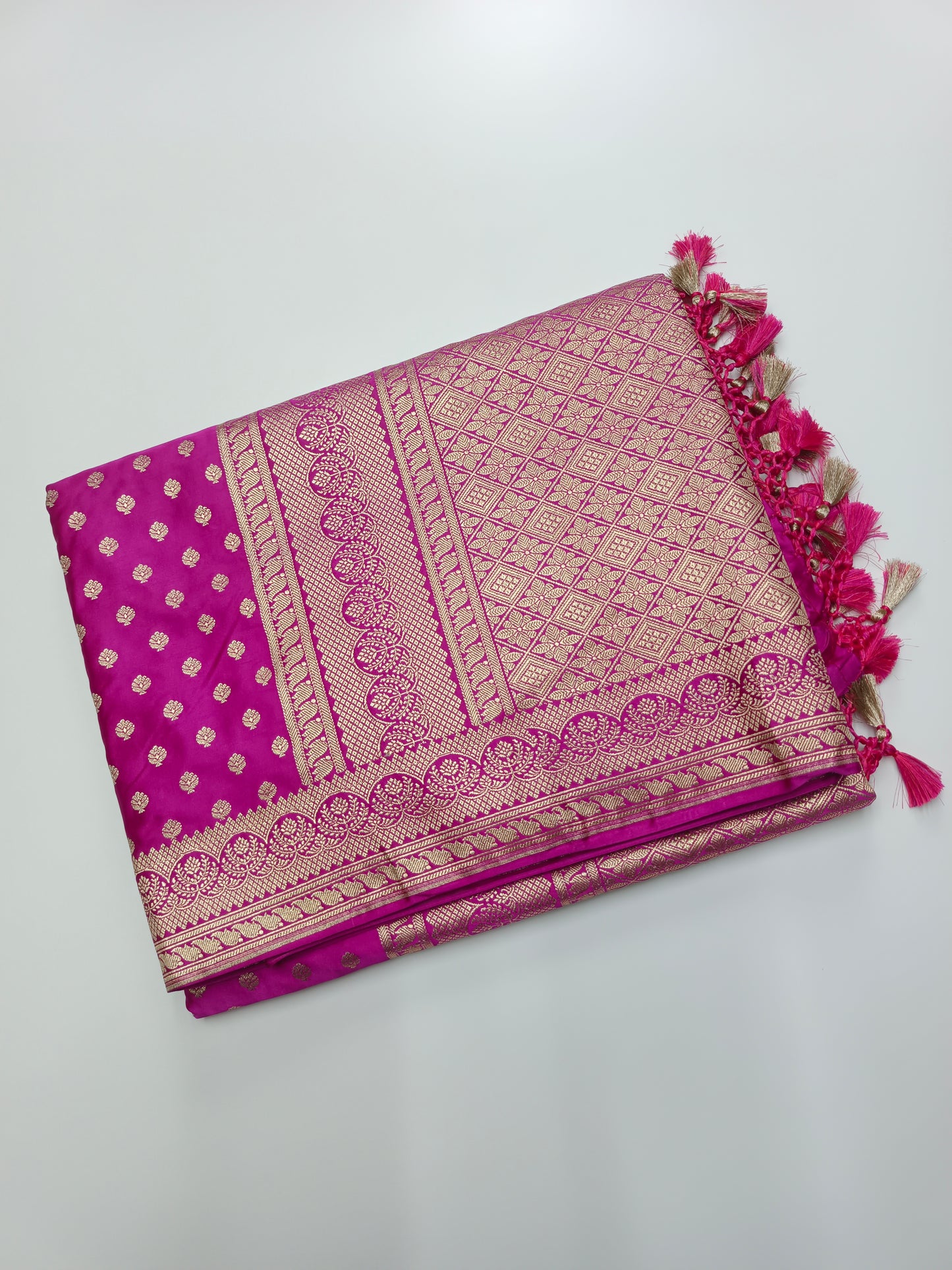 FANCY SEMI DOLA BANARASI SAREE (SPECIAL 30% DISCOUNT)