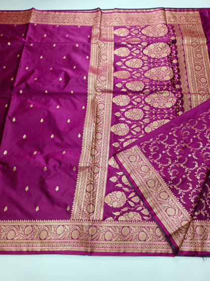 FANCY SATIN BANARASI SAREE (SPECIAL 30% DISCOUNT)