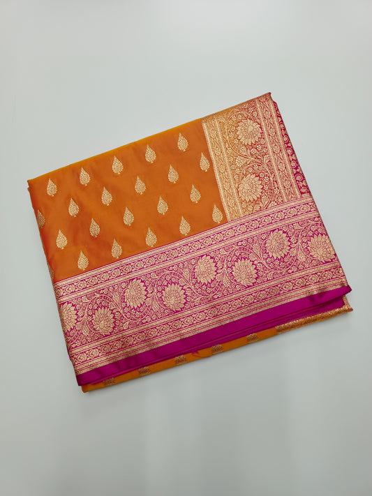 FANCY SATIN BANARASI SAREE (SPECIAL 30% DISCOUNT)