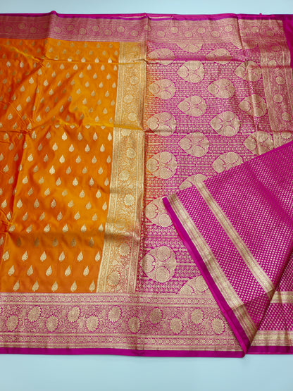 FANCY SATIN BANARASI SAREE (SPECIAL 30% DISCOUNT)