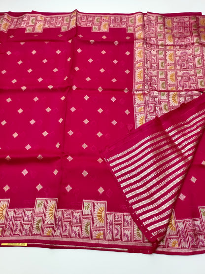 FANCY SEMI DOLA SILK SAREE (SPECIAL 30% DISCOUNT)