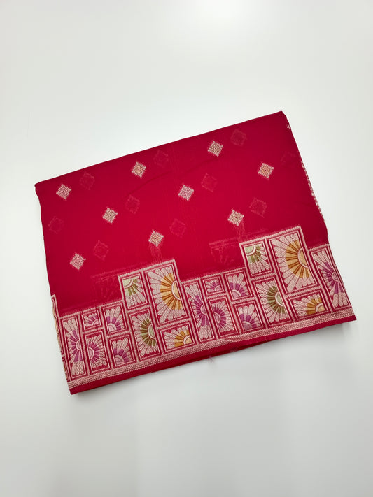 FANCY SEMI DOLA SILK SAREE (SPECIAL 30% DISCOUNT)