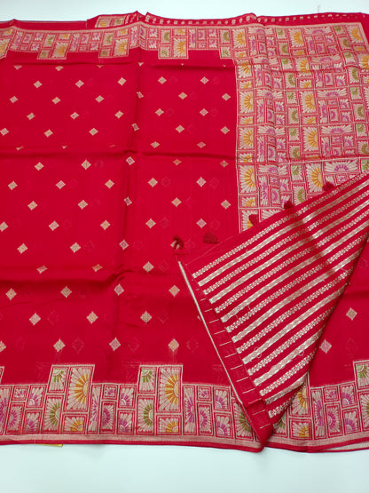 FANCY SEMI DOLA SILK SAREE (SPECIAL 30% DISCOUNT)