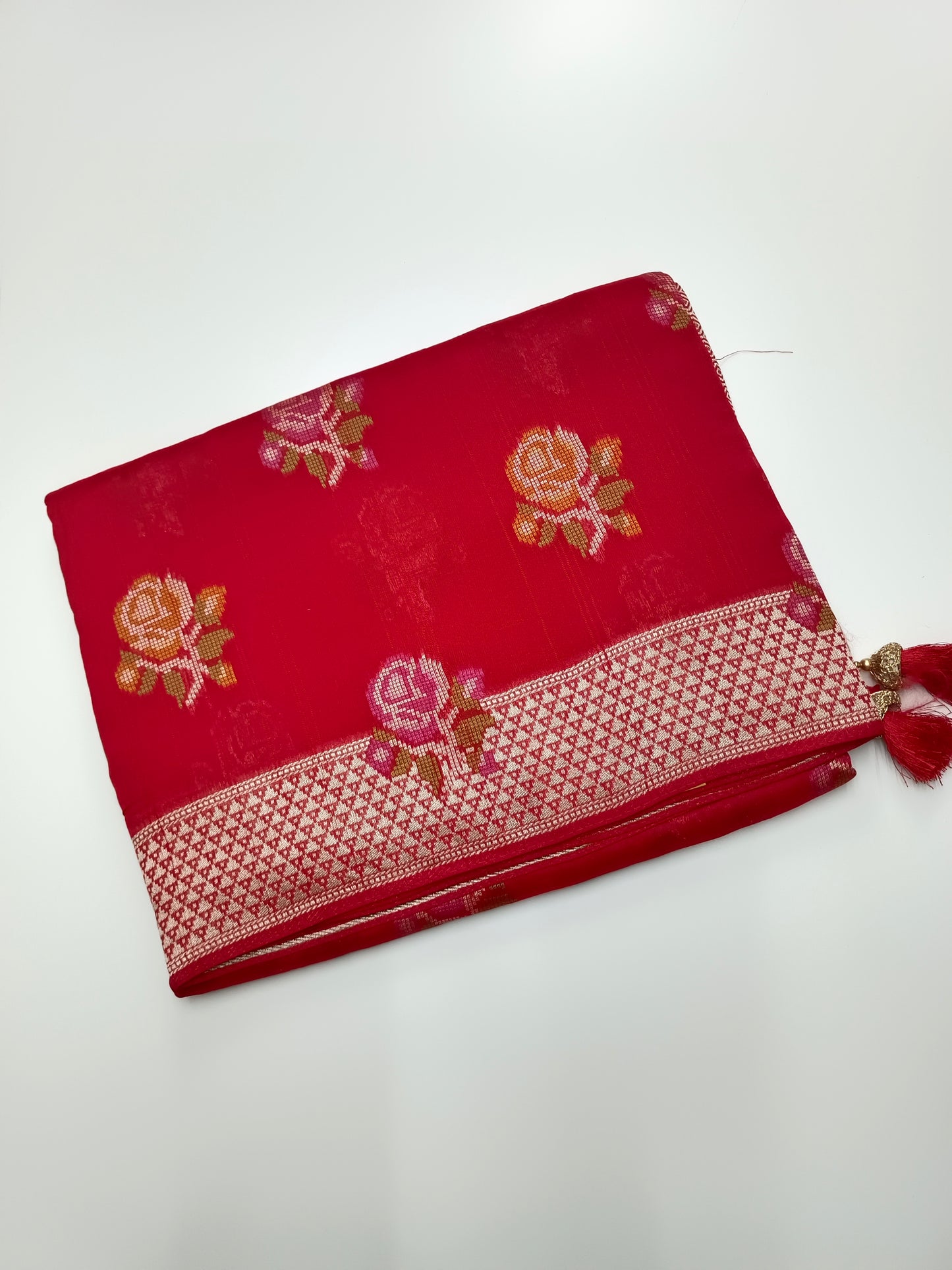 FANCY SEMI DOLA SILK SAREE (SPECIAL 30% DISCOUNT)