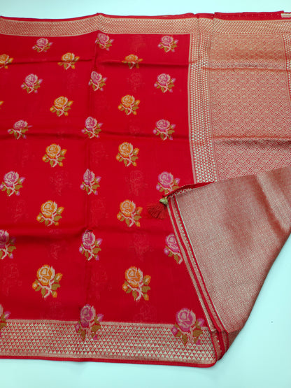 FANCY SEMI DOLA SILK SAREE (SPECIAL 30% DISCOUNT)