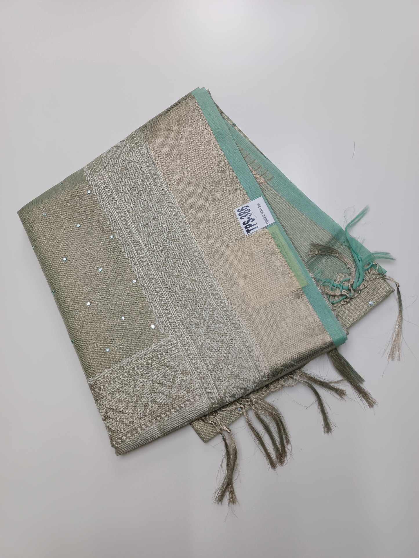 FANCY TISSUE KOTA EMBROIDERY SAREE (SPECIAL 30% DISCOUNT)