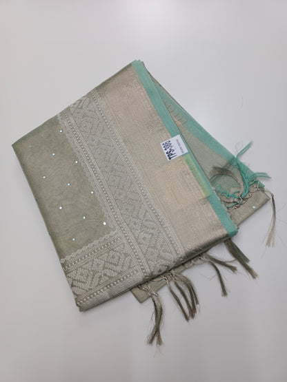 FANCY TISSUE KOTA EMBROIDERY SAREE (SPECIAL 30% DISCOUNT)