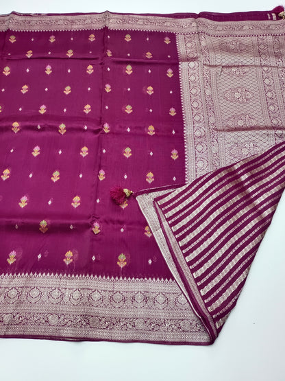 FANCY SEMI DOLA SILK SAREE (SPECIAL 30% DISCOUNT)