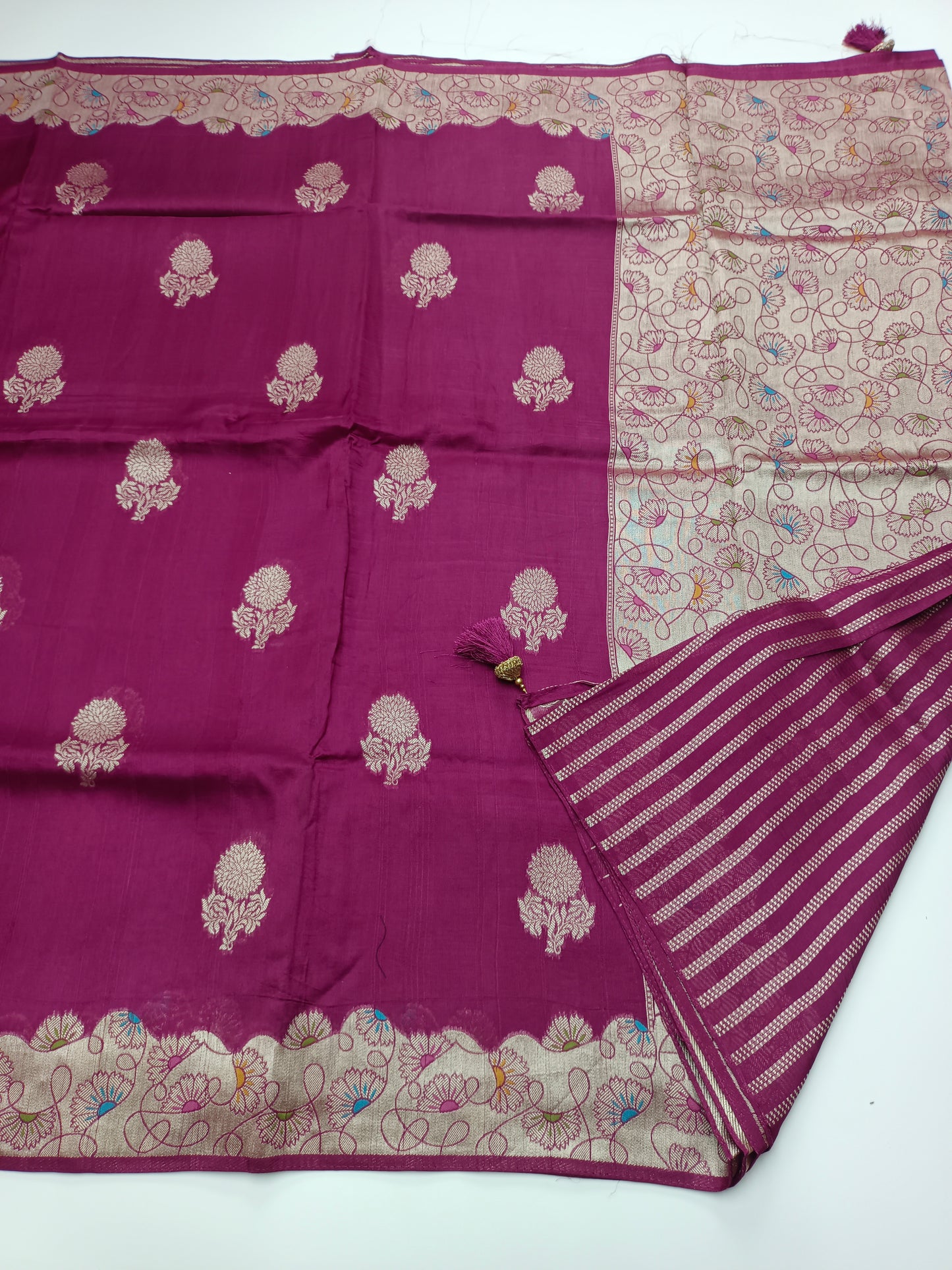 FANCY SEMI DOLA SILK SAREE (SPECIAL 30% DISCOUNT)