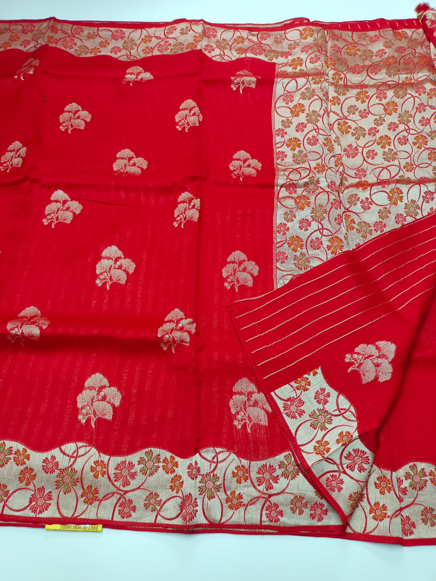 FANCY SEMI DOLA SILK SAREE (SPECIAL 30% DISCOUNT)