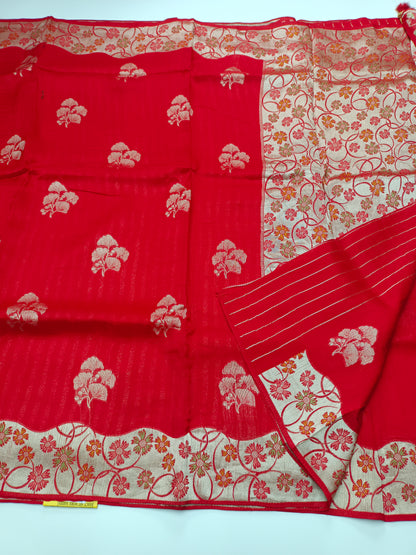 FANCY SEMI DOLA SILK SAREE (SPECIAL 30% DISCOUNT)