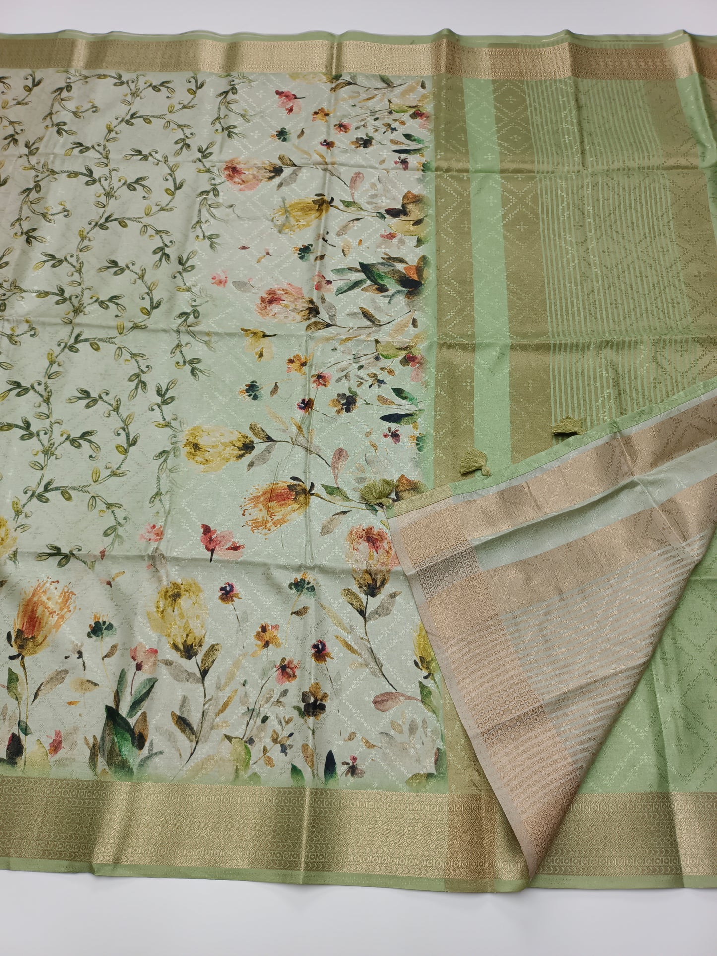 FANCY TUSSER SILK SAREE (SPECIAL 30% DISCOUNT)