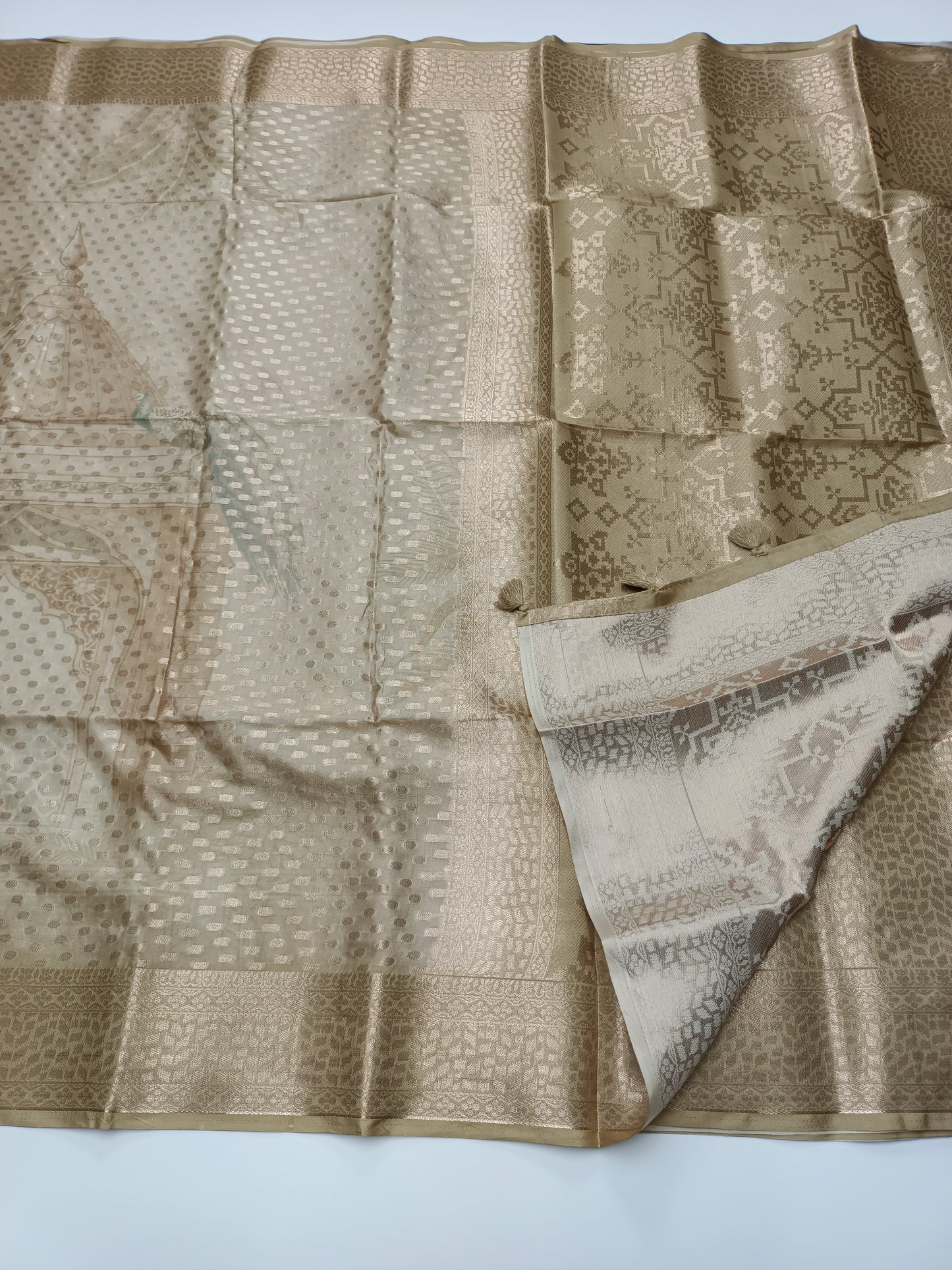 FANCY TUSSER SILK SAREE (SPECIAL 30% DISCOUNT)