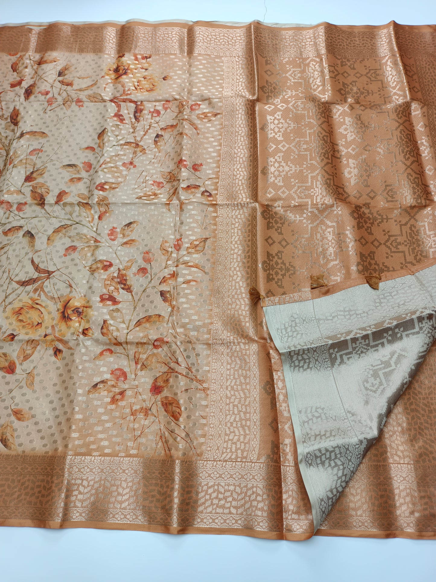 FANCY TUSSER SILK SAREE (SPECIAL 30% DISCOUNT)