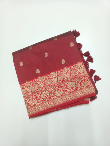 FANCY SEMI DOLA SILK SAREE (SPECIAL 30% DISCOUNT)