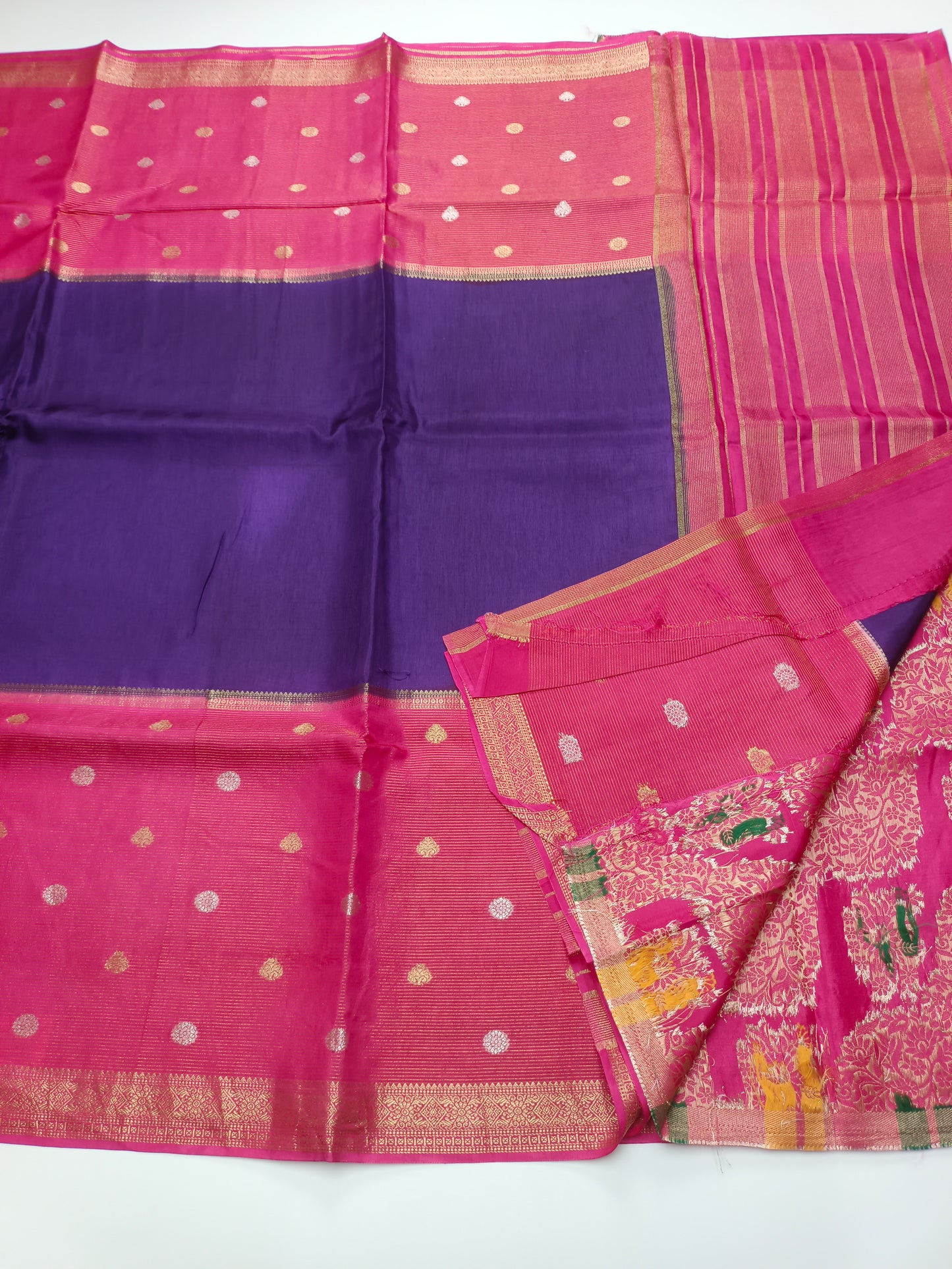 FANCY SEMI DOLA SILK SAREE (SPECIAL 30% DISCOUNT)