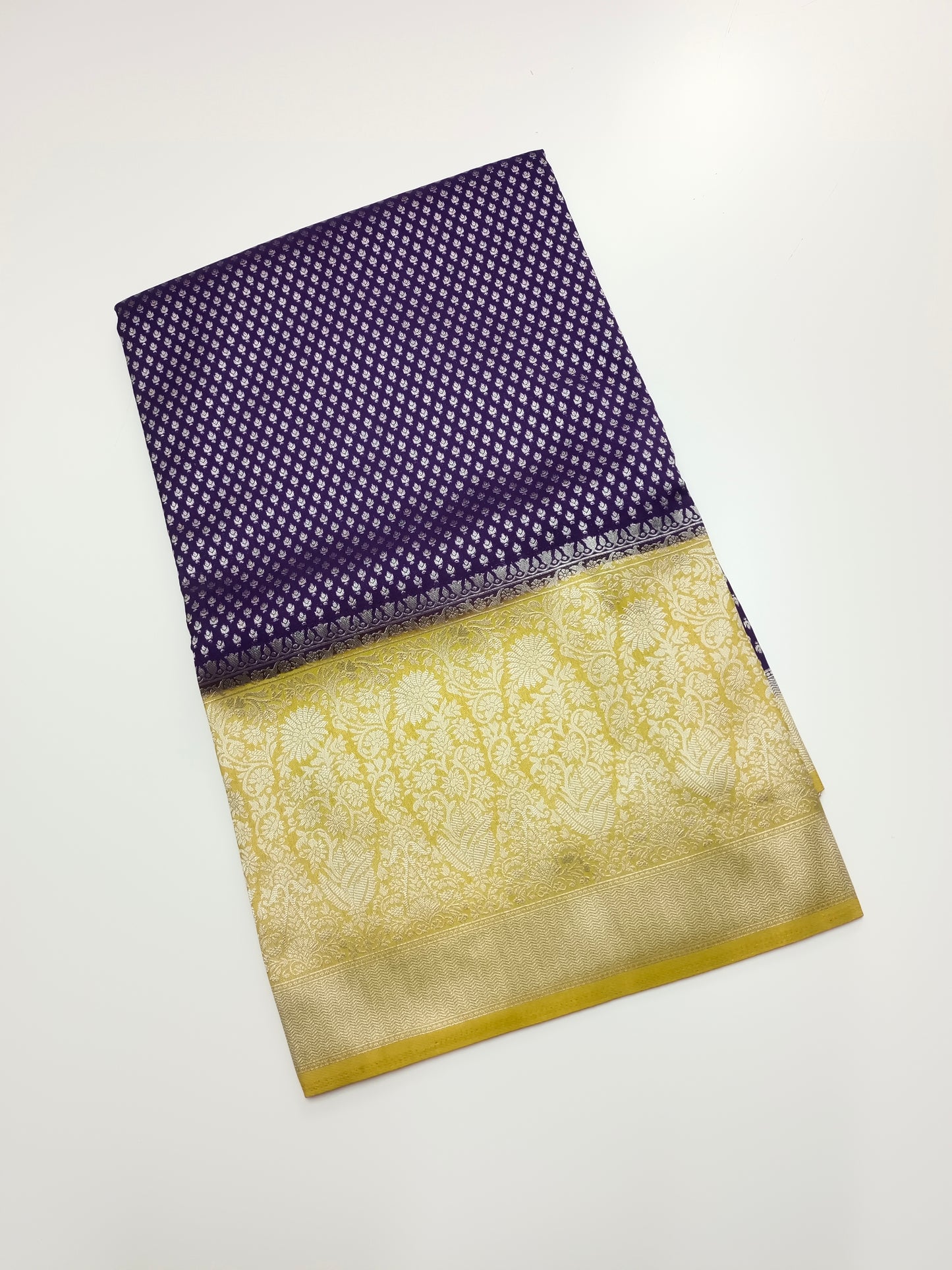 1000 BUTTA FANCY SEMI CREPE SILK SAREE (SPECIAL 30% DISCOUNT)