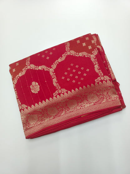 FANCY SEMI DOLA SILK SAREE (SPECIAL 30% DISCOUNT)