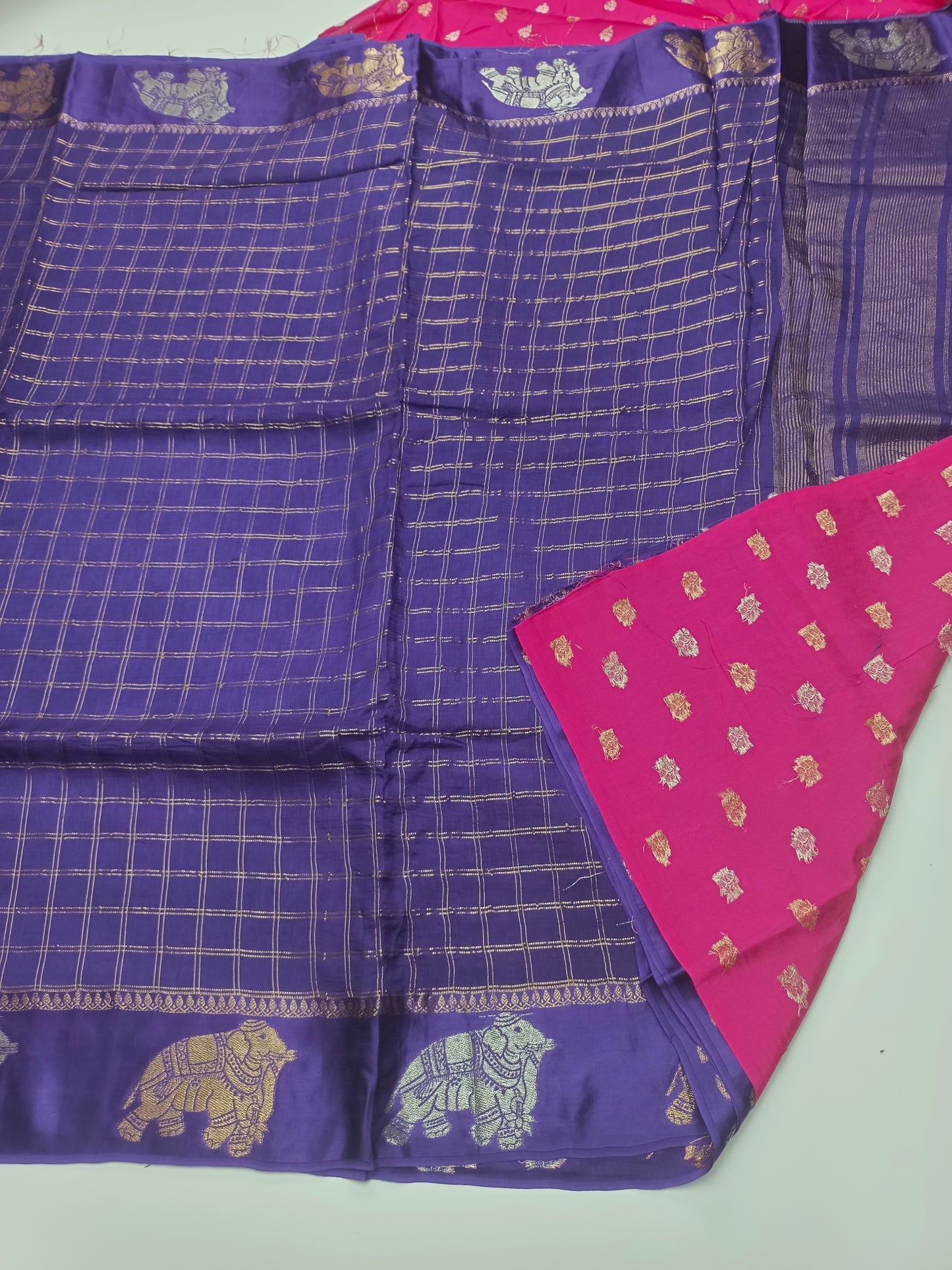 FANCY SEMI DOLA SILK SAREE (SPECIAL 30% DISCOUNT)