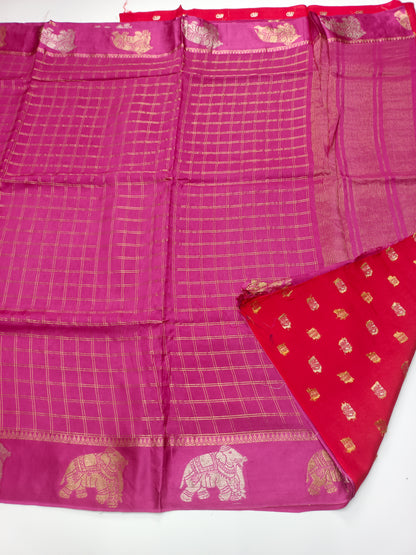 FANCY SEMI DOLA SILK SAREE (SPECIAL 30% DISCOUNT)