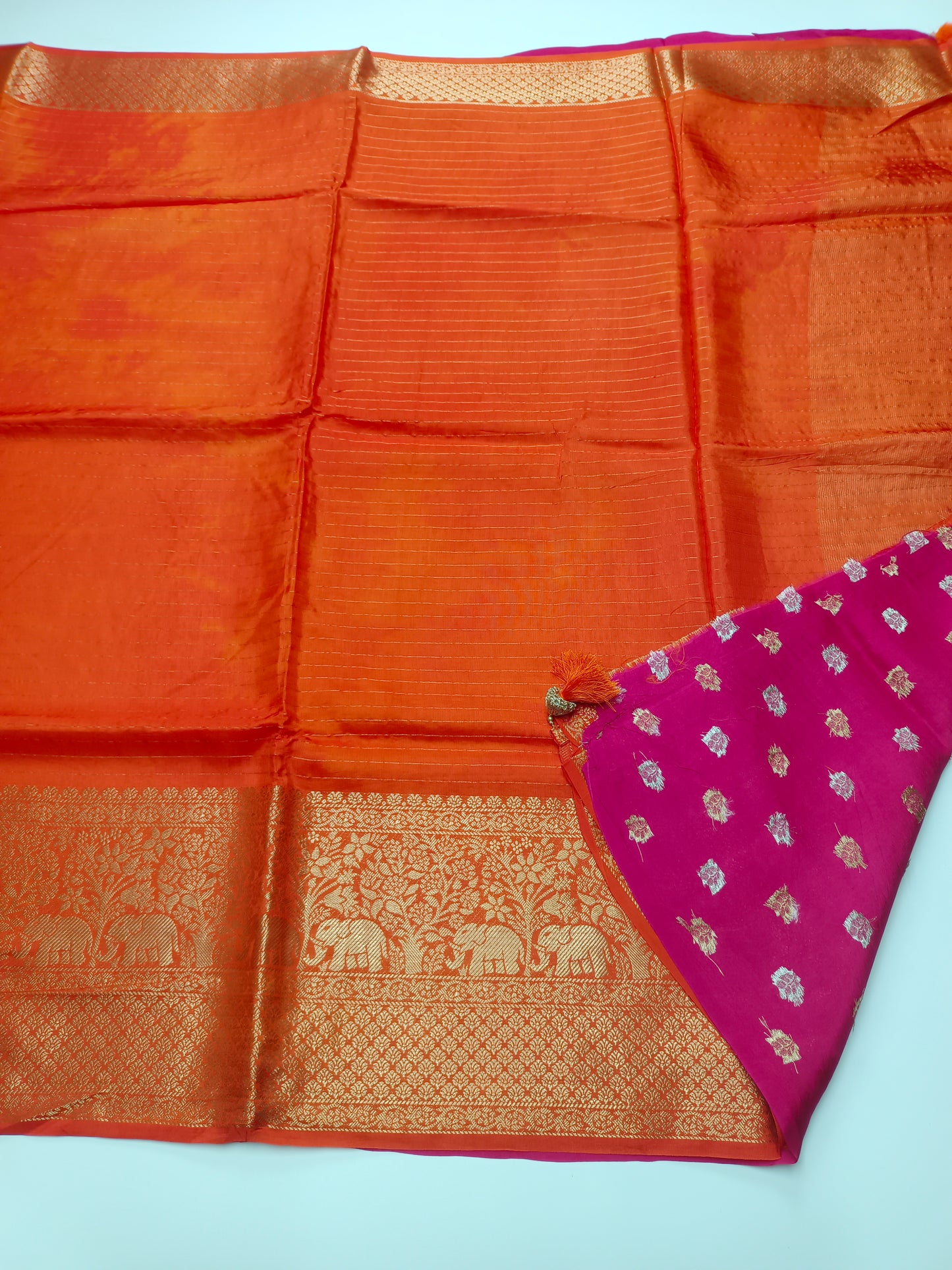 FANCY SEMI DOLA SILK SAREE (SPECIAL 30% DISCOUNT)