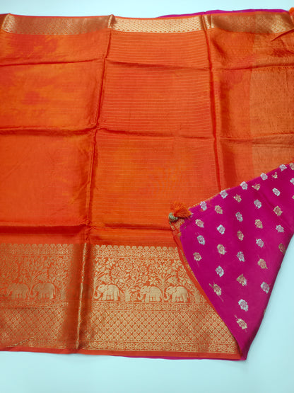 FANCY SEMI DOLA SILK SAREE (SPECIAL 30% DISCOUNT)