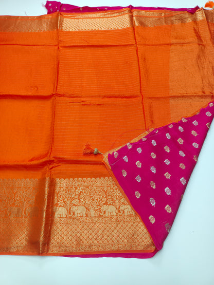 FANCY SEMI DOLA SILK SAREE (SPECIAL 30% DISCOUNT)