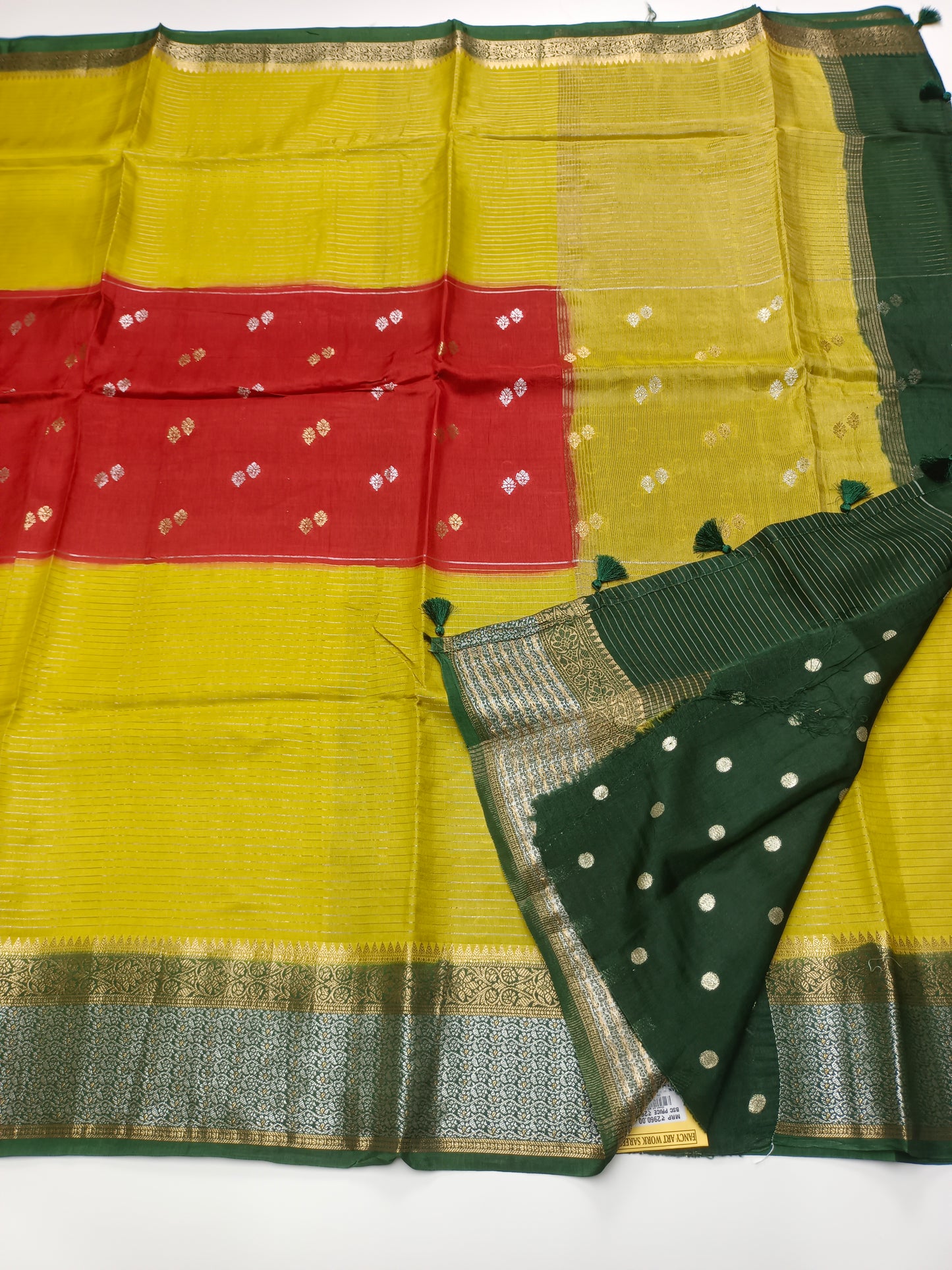 FANCY SEMI DOLA SILK SAREE (SPECIAL 30% DISCOUNT)