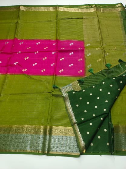 FANCY SEMI DOLA SILK SAREE (SPECIAL 30% DISCOUNT)
