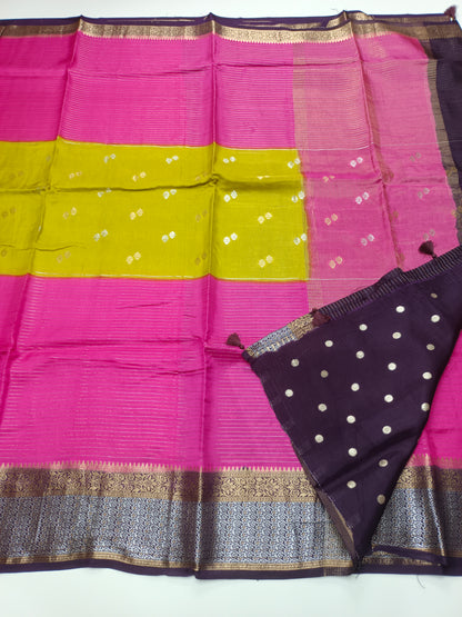 FANCY SEMI DOLA SILK SAREE (SPECIAL 30% DISCOUNT)